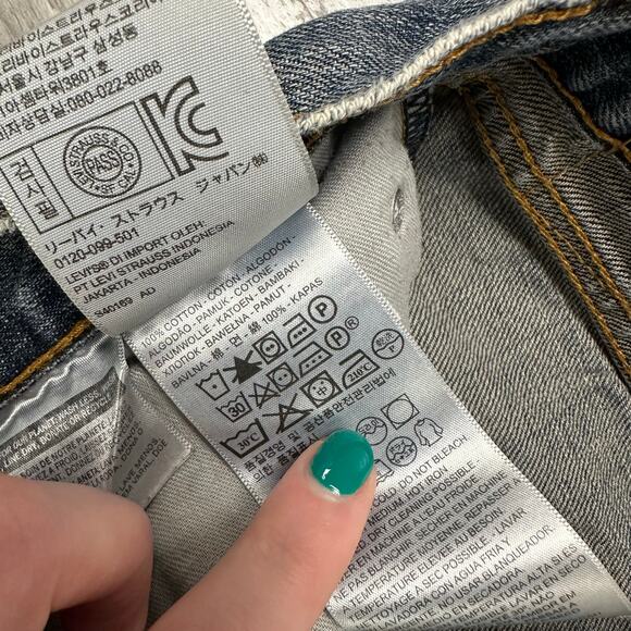 Levi's Vintage red tab Jeans - distressed Blue 33x30 - Picture 5 of 13